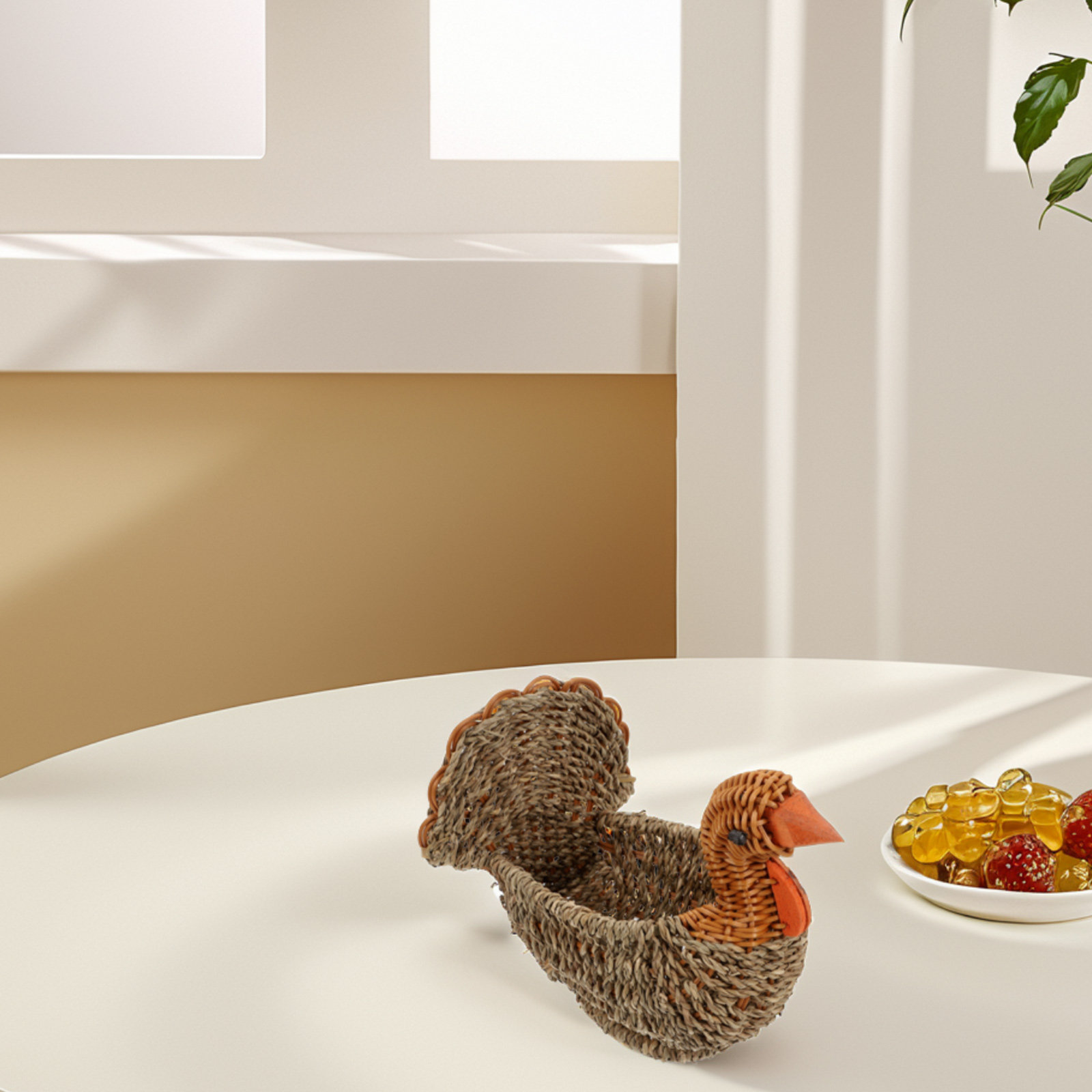 Dried Fruit - سلة تخزين منسوجة على شكل تركيا