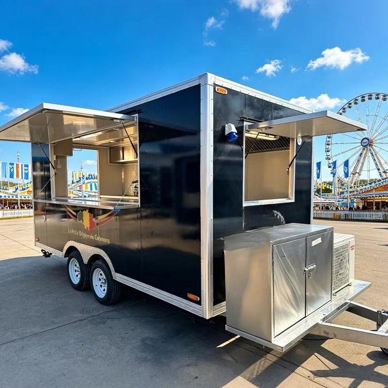 Food Snacks Catering - عربة طعام تجارية مجهزة بالكامل، مطبخ